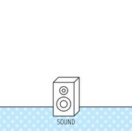 Sound icon Musical speaker sign N14