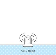 Siren alarm icon Alert flashing light sign N4