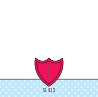 Shield icon Protection sign N8