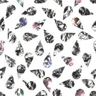 Seamless pattern made of random water drops or rain N10