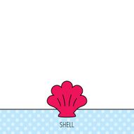 Sea shell icon Seashell sign N4