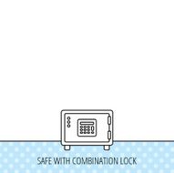 Safe icon Money deposit sign N20