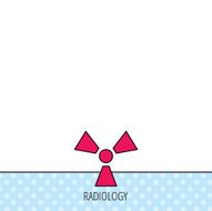 Radiation icon Radiology sign N5