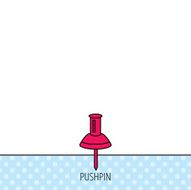 Pushpin icon Pin tool sign N17