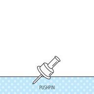 Pushpin icon Pin tool sign N19