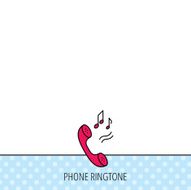 Phone icon Call ringtone sign N3