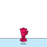 Mixer icon Blender sign N4