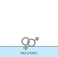 Male and female icon Traditional sexuality sign N3