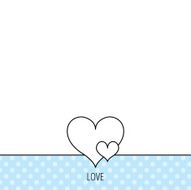 Love hearts icon Lovers sign N6