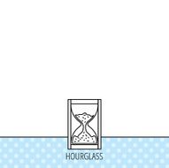 Hourglass icon Sand time sign N10