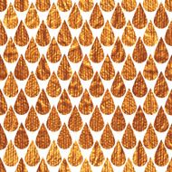 Seamless pattern with gold painted rain drops N3