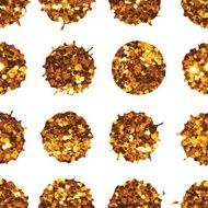 Seamless pattern with gold painted dots