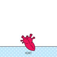 Heart icon Human organ sign Transplantation N4