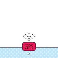 GPS navigation icon Map positioning sign N5