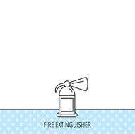 Fire extinguisher icon Flame protection sign N3