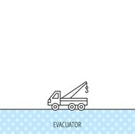 Evacuator icon Evacuate parking transport sign N5