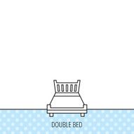 Double bed icon Sleep symbol N8