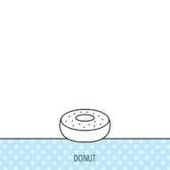 Donut icon Sweet doughnuts sign N6