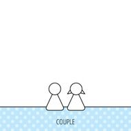 Young couple icon Male and female sign N4