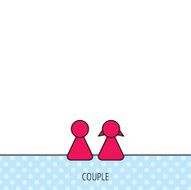 Young couple icon Male and female sign N5