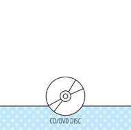 CD or DVD icon Multimedia sign N4