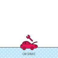 Car service icon Transport repair sign N4