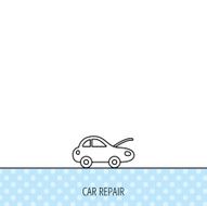 Car repair icon Mechanic service sign N5