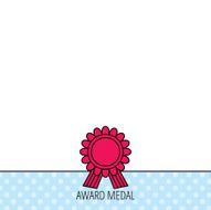 Award medal icon Winner achievement sign N9