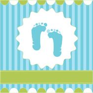 footprint of boy