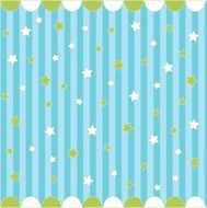 Cute seamless pattern with stars baby card