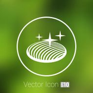 vector button glass orb disco icon round