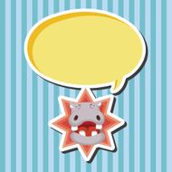 animal hippo cartoon theme elements N6