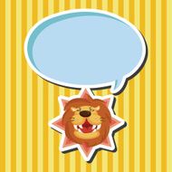 animal lion cartoon theme elements N8