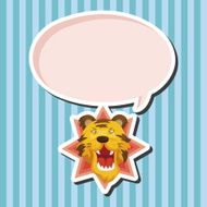 animal tiger cartoon theme elements N12