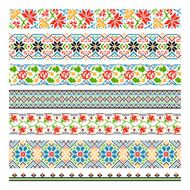 Ukrainian ethnic national border patterns for embroidery stitch