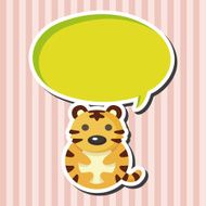 animal tiger cartoon theme elements N13