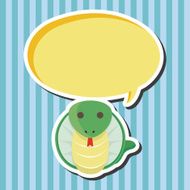 animal snake cartoon theme elements N4