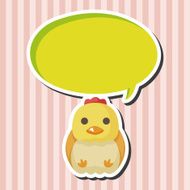 animal chicken cartoon theme elements N5