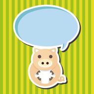 animal pig cartoon theme elements N10