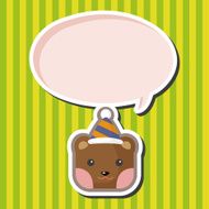 animal bear cartoon theme elements N9