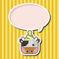 animal cow cartoon theme elements N6