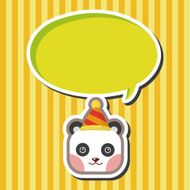 animal panda cartoon theme elements N8