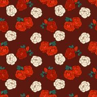Seamless pattern with roses N85