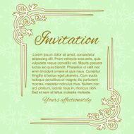Invitation card template N19