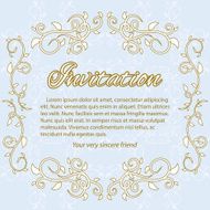 Invitation card template N21