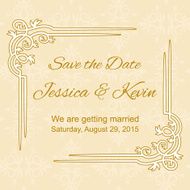 Save the Date Invitation Card template N6