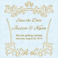 Save the Date Invitation Card template N7