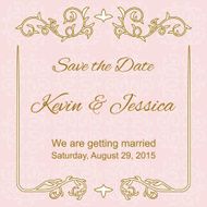 Save the Date Invitation Card template N9