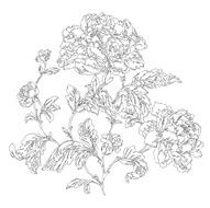 Seamless pattern with flowers rose N26