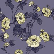 Seamless pattern with flowers rose N27